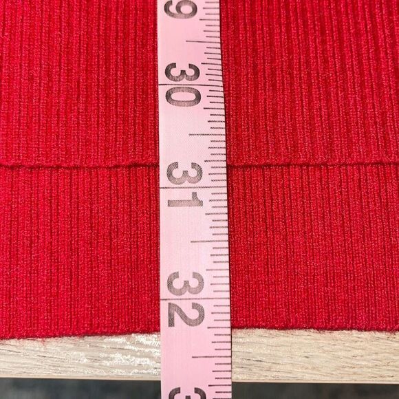 Chico's Womens Mock Neck Blended Knit Long Sleeve Tunic Sweater Red Size 2 Large - Picture 9 of 10